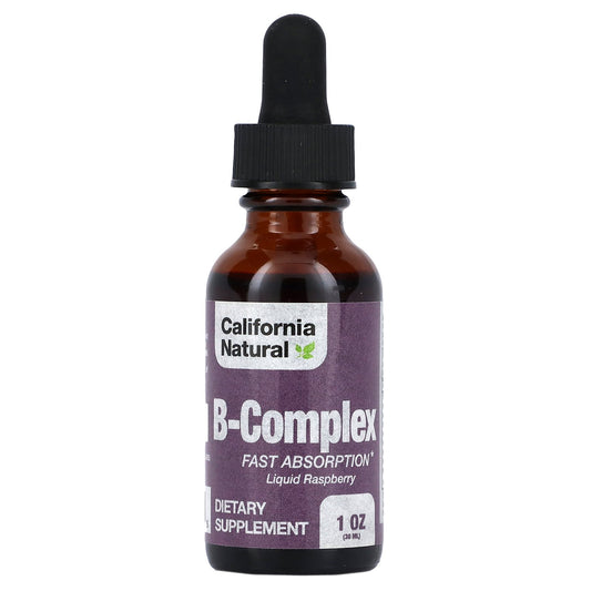 California Natural, B-Complex, Raspberry, 1 oz (30 ml)