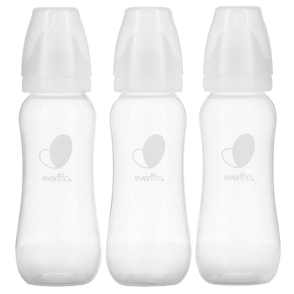 Evenflo Feeding, Balance+ Bottles, Standard, 0+ Months, Slow Flow, 3 Bottles, 9 oz (270 ml) Each