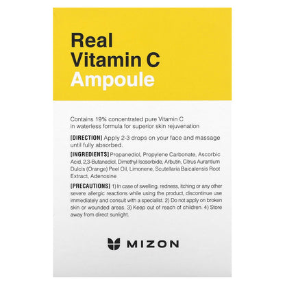 Mizon, Real Vitamin C Ampoule, 1.01 fl oz (30 ml)