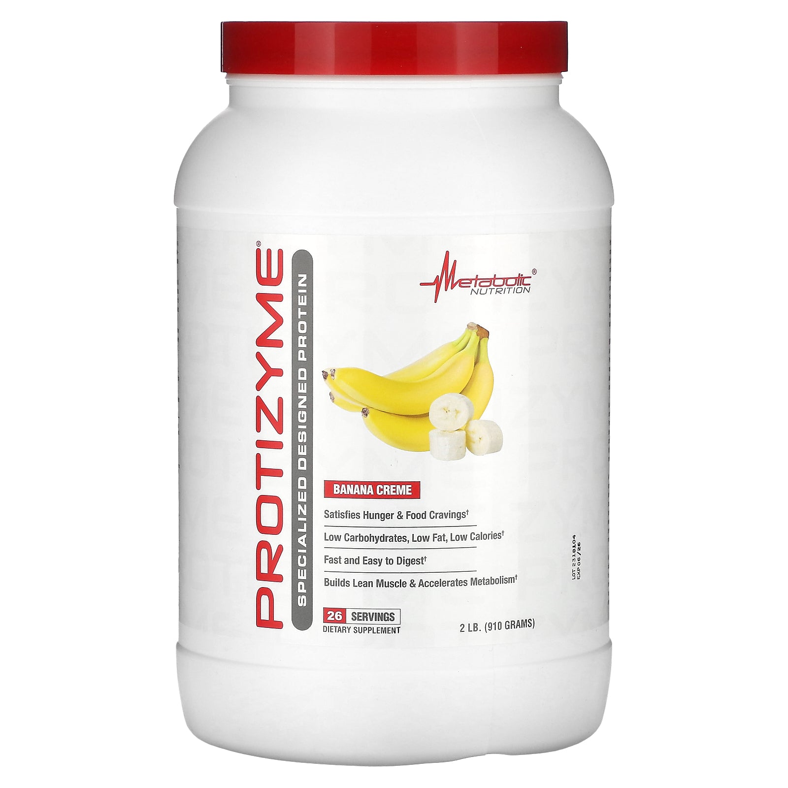 Metabolic Nutrition, Protizyme, Specialized Designed Protein, Banana Creme, 2 lb (910 g)