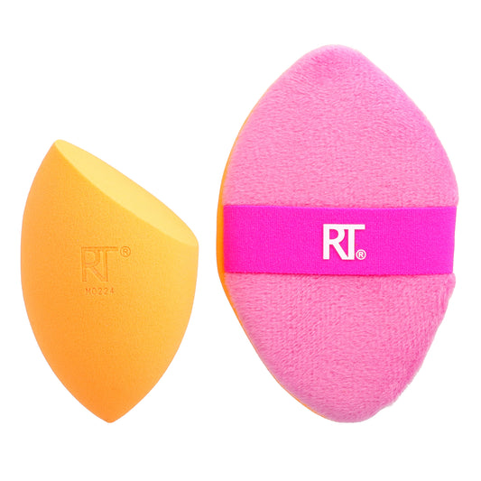 Real Techniques, Miracle 2-in-1 Powder Puff & Miracle Complexion Sponge®, 2 Piece Set
