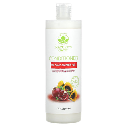 Mild By Nature, (Nature's Gate), Pomegranate & Sunflower Conditioner for Color-Treated Hair, 16 fl oz (473 ml)