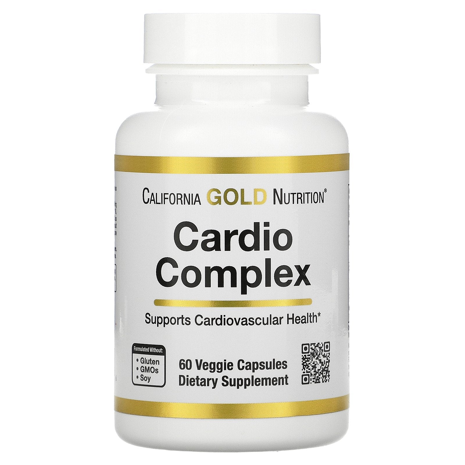 California Gold Nutrition, Cardio Complex, 60 Veggie Capsules