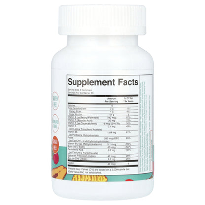 MaryRuth's, Teen Multivitamin Gummies, Sugar Free, Strawberry, Papaya and Super Punch, 60 Gummies