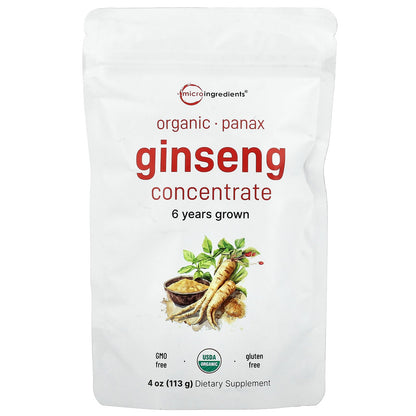 Micro Ingredients, Organic Ginseng Concentrate, 4 oz (113 g)