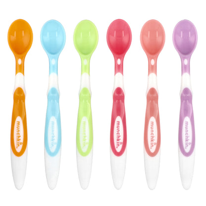 Munchkin, Soft-Tip™ Infant Spoons, 3 Months+, 6 Count