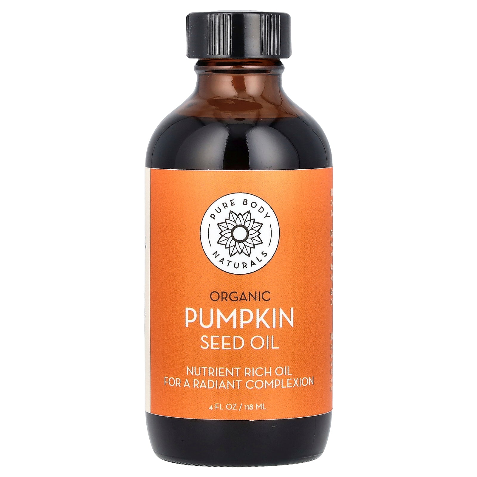 Pure Body Naturals, Organic Pumpkin Seed Oil, 4 fl oz (118 ml)