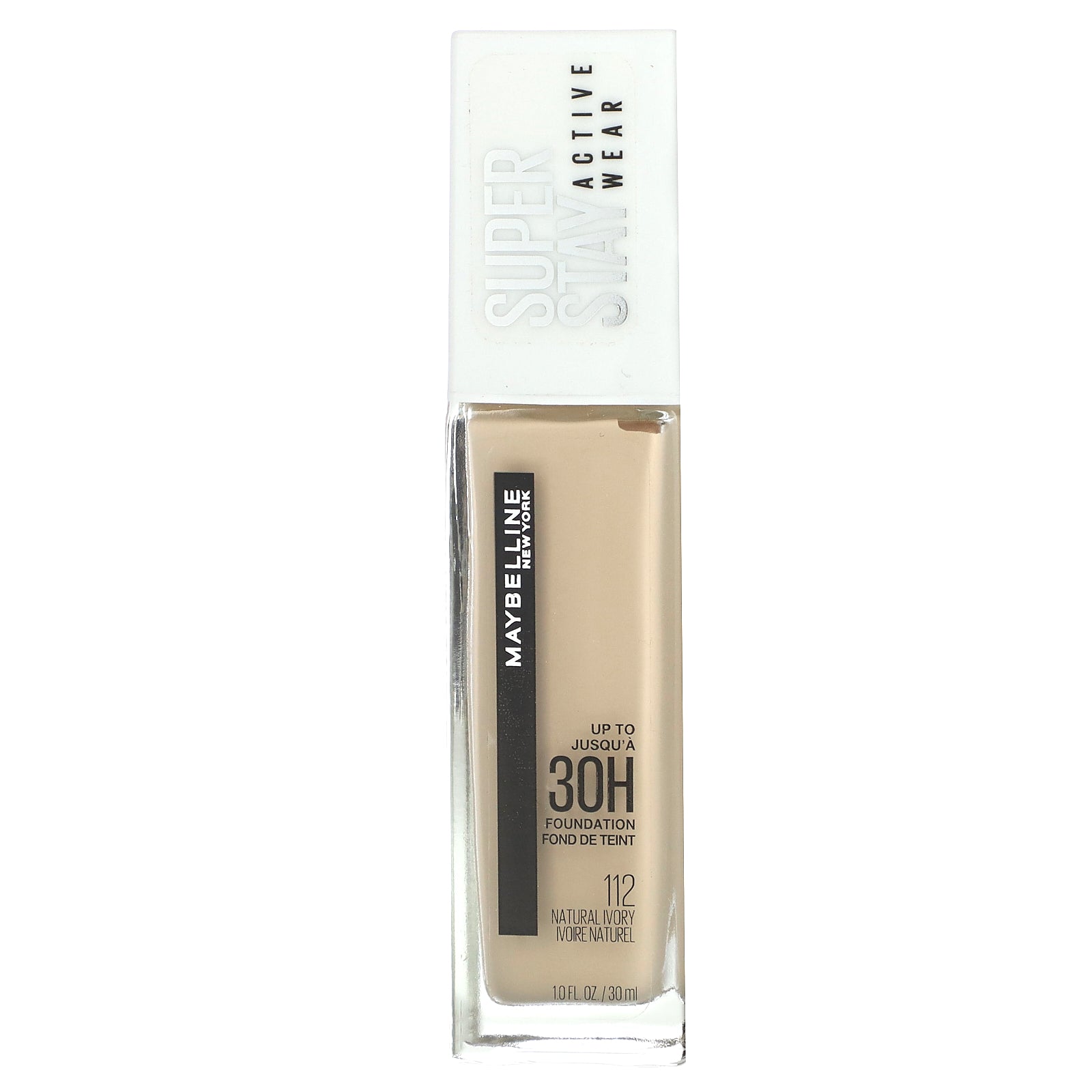 Maybelline, Super Stay, Active Wear Foundation, 112 Natural Ivory, 1 fl oz (30 ml)