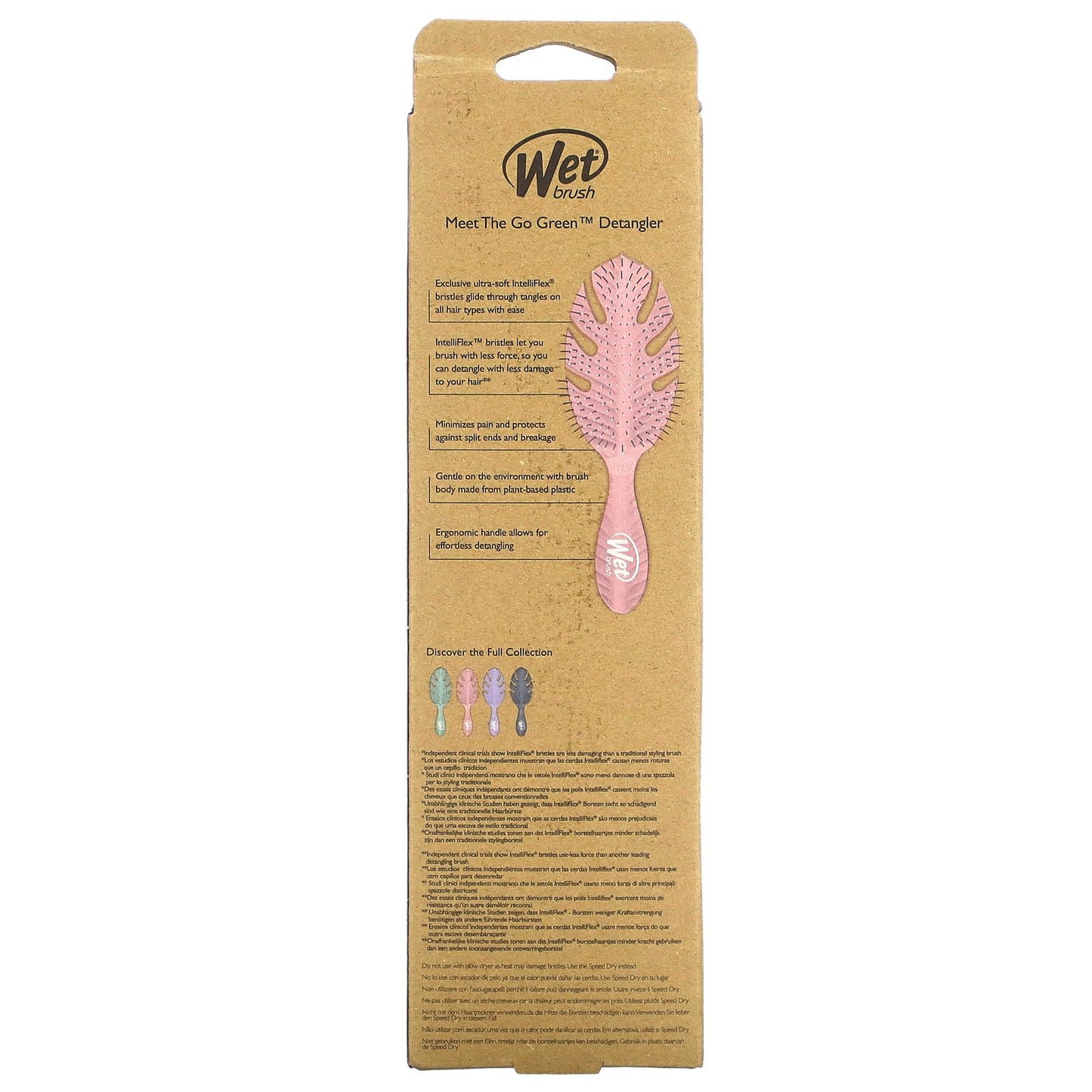 Wet Brush, Go Green Detangler, Pink, 1 Brush