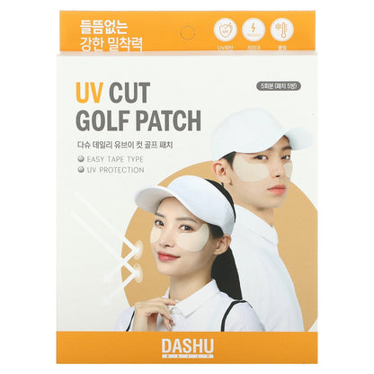 Dashu, UV Cut Golf Patch, 5 Pairs