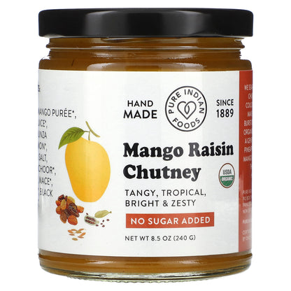 Pure Indian Foods, Mango Raisin Chutney, 8.5 oz (240 g)