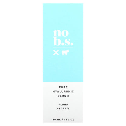 No BS Skincare, Pure Hyaluronic Serum, 1 fl oz (30 ml)