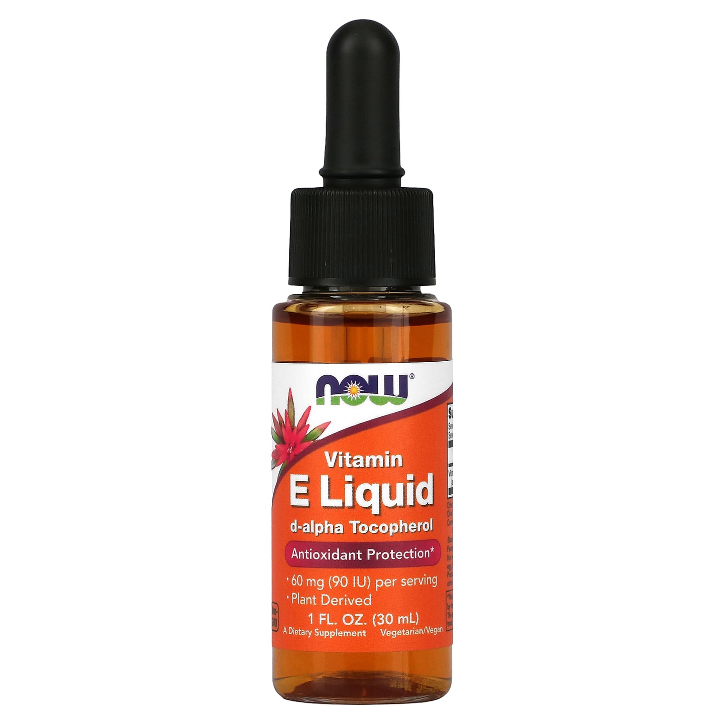 NOW Foods, Vitamin E Liquid, 60 mg (90 IU), 1 fl oz (30 ml)