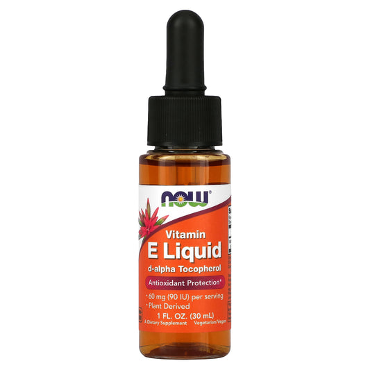 NOW Foods, Vitamin E Liquid, 60 mg (90 IU), 1 fl oz (30 ml)