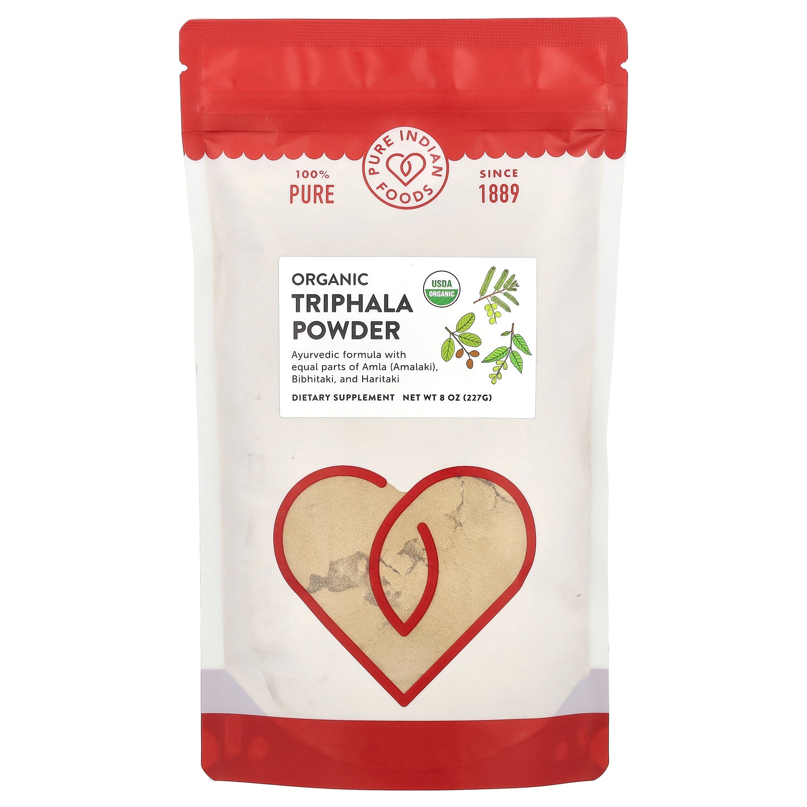 Pure Indian Foods, Organic Triphala Powder, 8 oz (227 g)