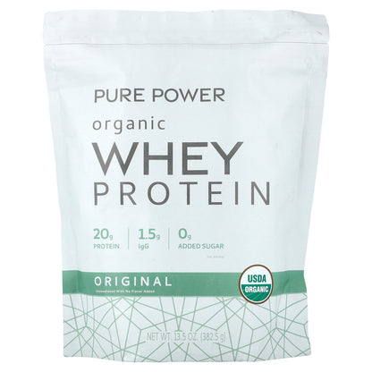 Dr. Mercola, Pure Powder Organic Whey Protein, Original, 13.5 oz (382.5 g)