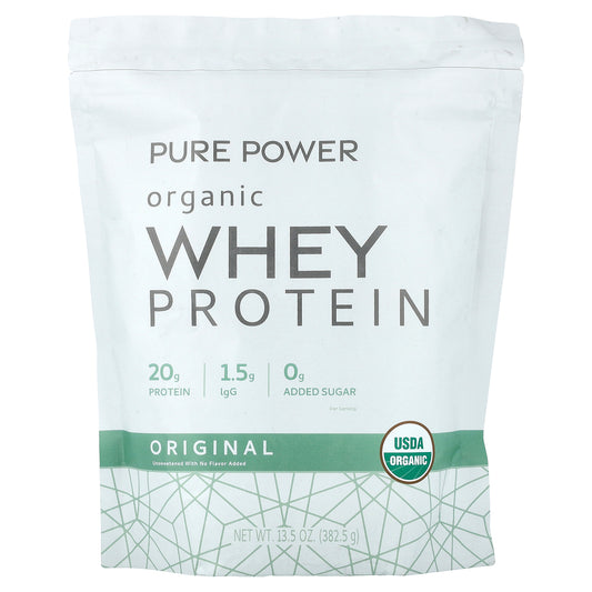 Dr. Mercola, Pure Powder Organic Whey Protein, Original, 13.5 oz (382.5 g)