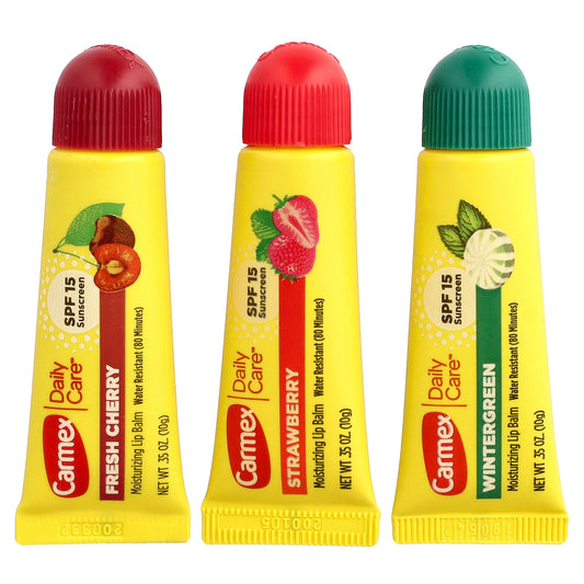 Carmex, Daily Care®, Moisturizing Lip Balm, SPF 15, Variety, 3 Pack, 0.35 oz (10 g) Each