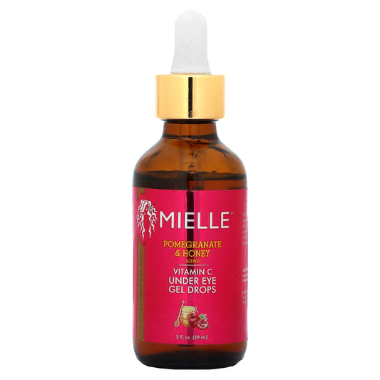 Mielle, Vitamin C Under Eye Gel Drops, Pomegranate & Honey Blend, 2 fl oz ( 59 ml)