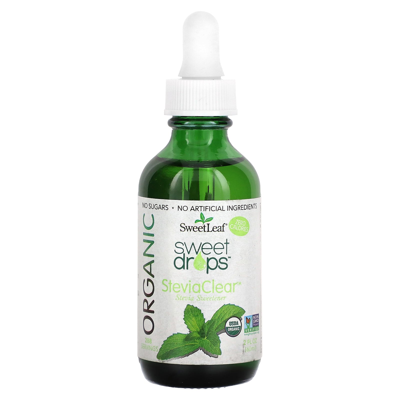 SweetLeaf Stevia, Organic Sweet Drops, SteviaClear, 2 fl oz (60 ml)