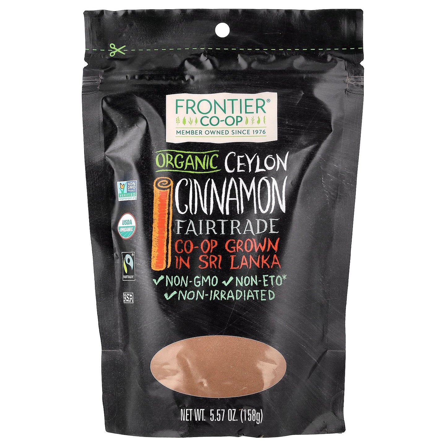 Frontier Co-op, Organic Fairtrade Ceylon Cinnamon, 5.57 oz (158 g)