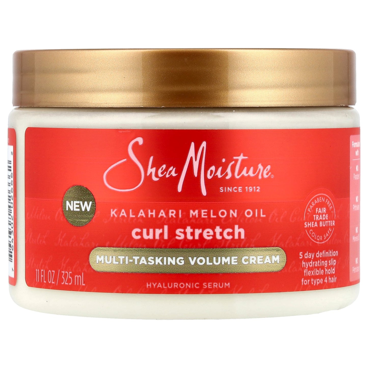 SheaMoisture, Curl Stretch Multi-Tasking Volume Cream, For Type 4 Hair, Kalahari Melon Oil, 11 fl oz (325 ml)