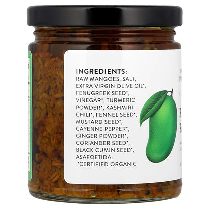 Pure Indian Foods, Raw Mango Pickle , 9 oz (255 g)