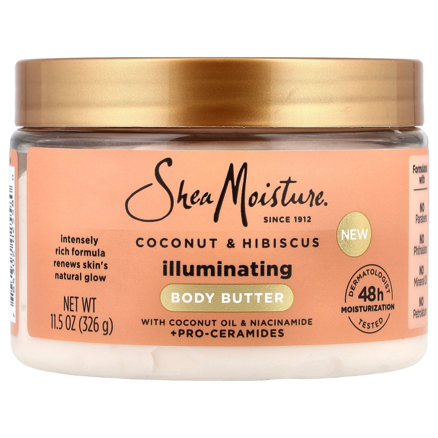SheaMoisture, Illuminating Body Butter, Coconut & Hibiscus, 11.5 oz (326 g)
