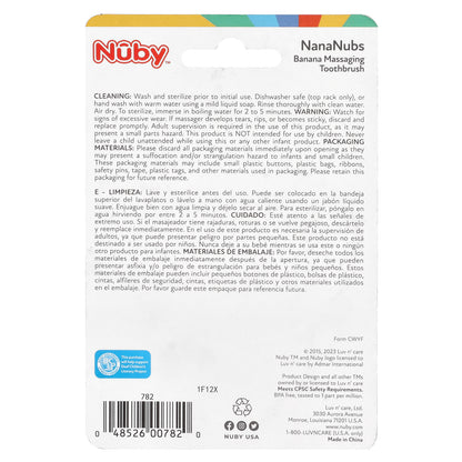 Nuby, NanaNubs Banana Massaging Toothbrush, 3+ Months, 1 Brush