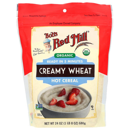 Bob's Red Mill, Organic Creamy Wheat Hot Cereal, 24 oz (680 g)
