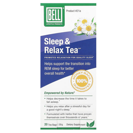 Bell Lifestyle, Sleep & Relax Tea™, 20 Tea Bags, 30 g