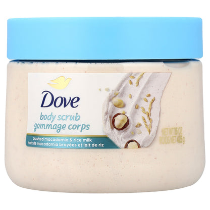 Dove, Body Scrub, Crushed Macadamia & Rice Milk, 15 oz (425 g)