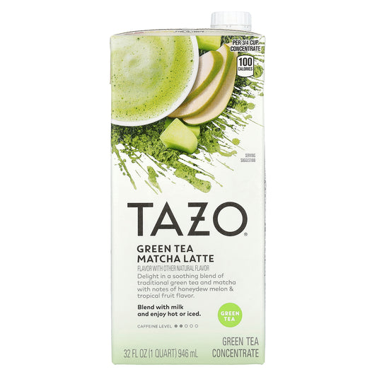 TAZO, Green Tea Matcha Latte, Green Tea Concentrate, 32 fl oz (946 ml)