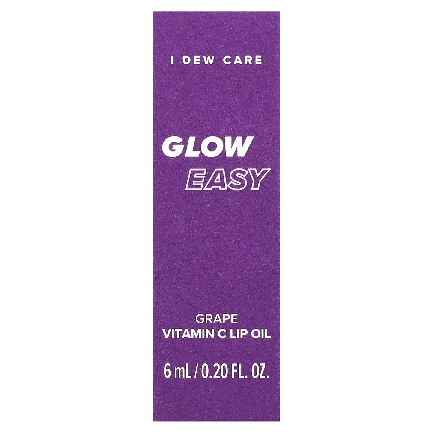 I Dew Care, Glow Easy, Vitamin C Lip Oil, Grape, 0.20 fl oz (6 ml)