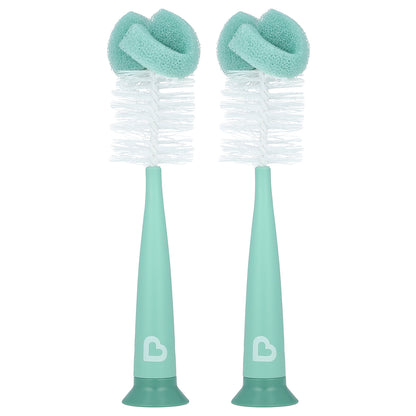 Munchkin, Sponge™, Bottle Brushes, Sage, 2 Count