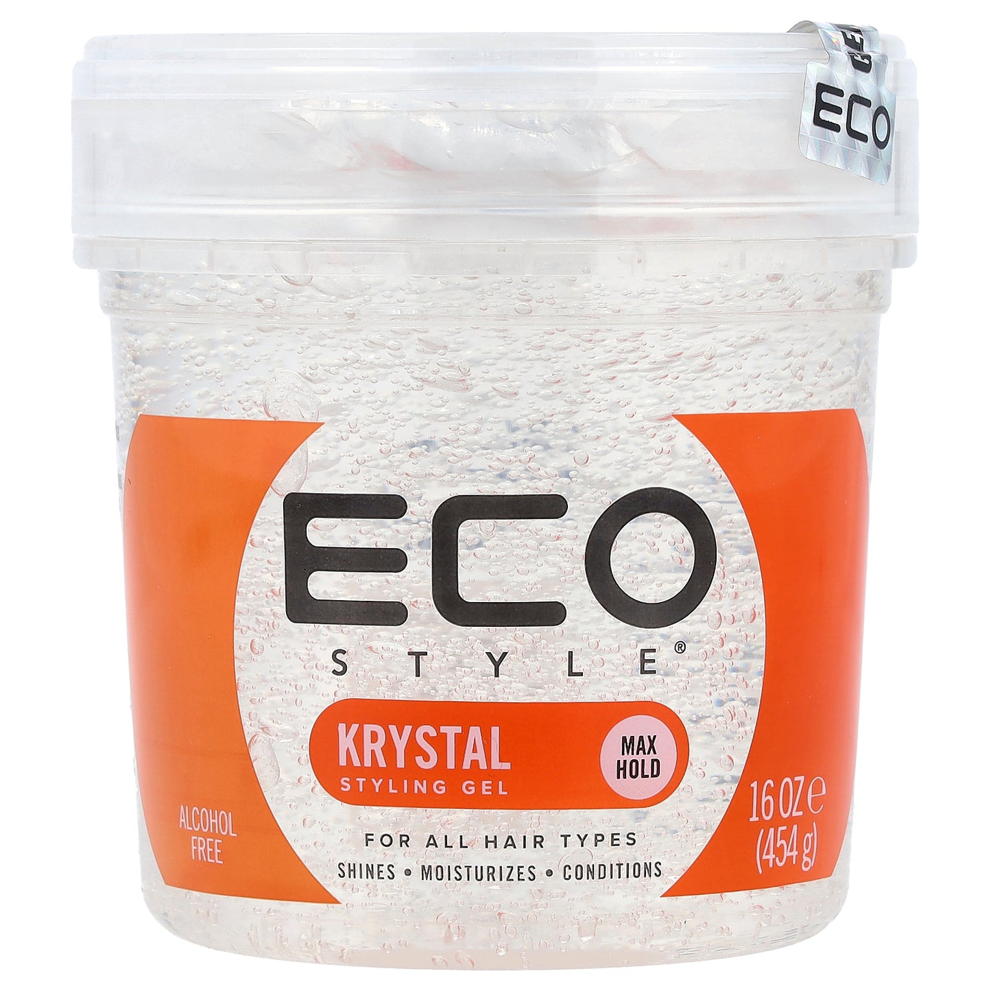 Eco Style, Styling Gel, Max Hold, All Hair Types, Krystal, 16 oz (454 g)