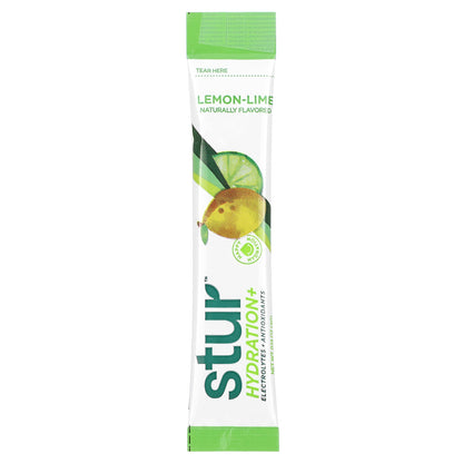 Stur, Hydration + Electrolytes + Antioxidants Drink Mix, Lemon-Lime, 8 Sticks, 0.14 oz (4 g) Each