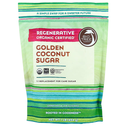 Big Tree Farms, Organic Golden Coconut Sugar, 1 lb (454 g)