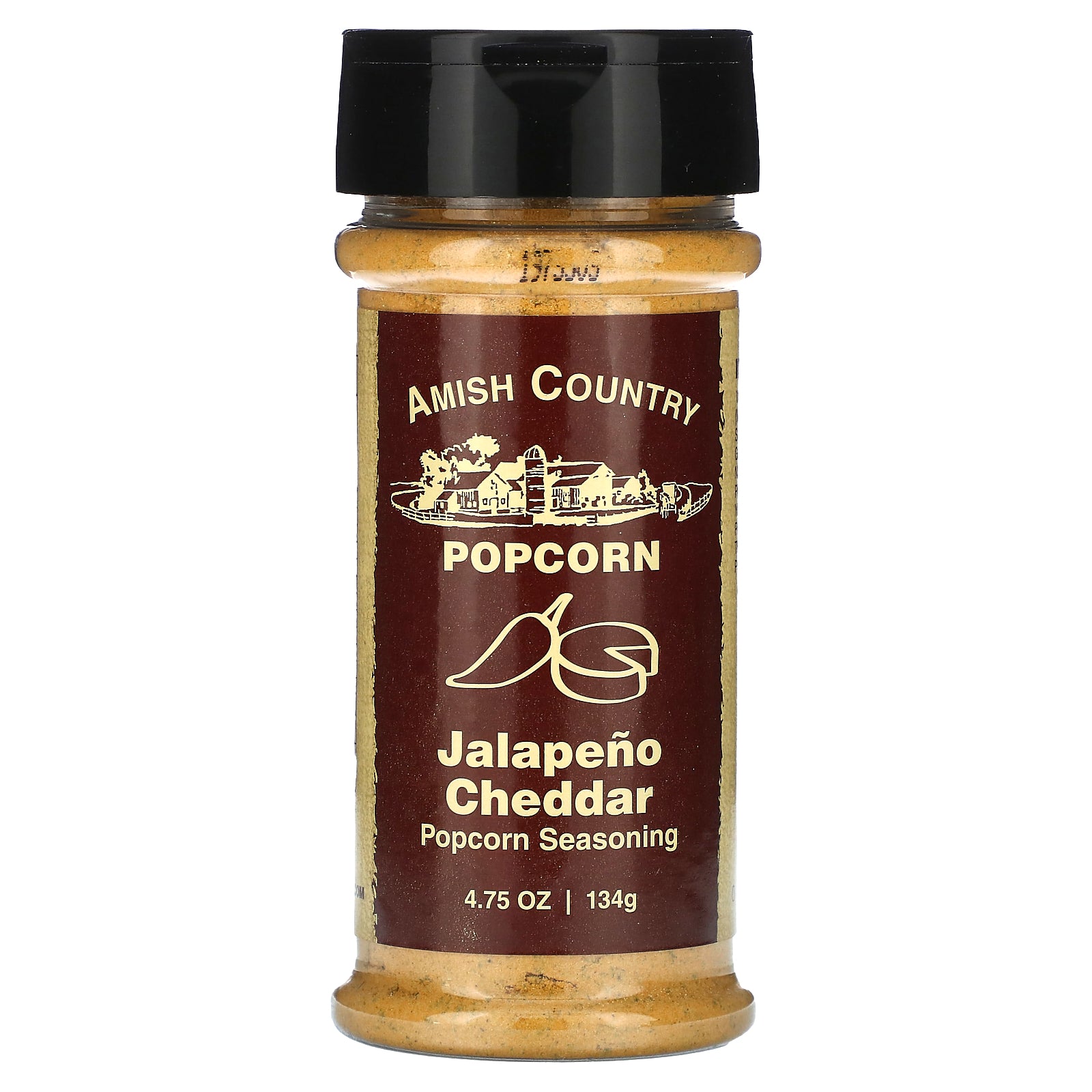 Amish Country Popcorn, Popcorn Seasoning, Jalapeño Cheddar, 4.75 oz (134 g)