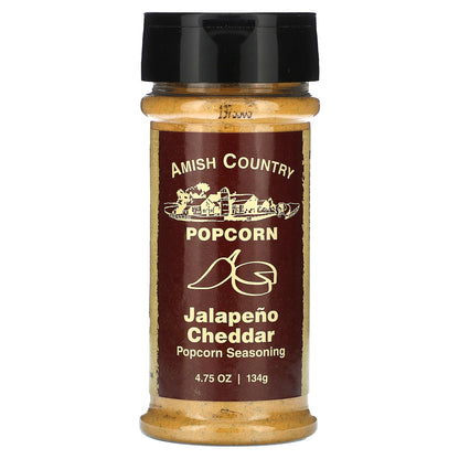 Amish Country Popcorn, Popcorn Seasoning, Jalapeño Cheddar, 4.75 oz (134 g)