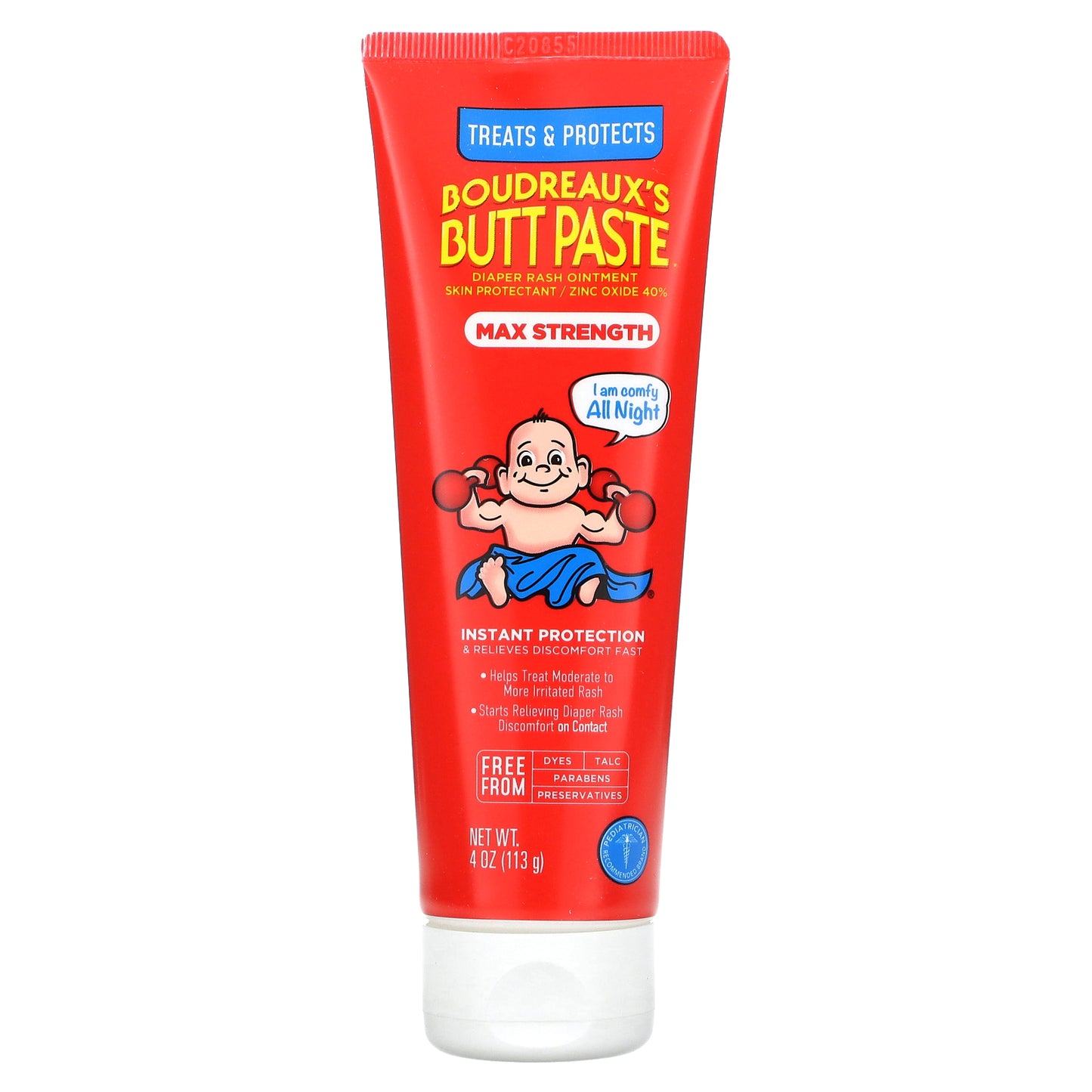 Boudreaux's Butt Paste, Diaper Rash Ointment, Max Strength, 4 oz (113 g)