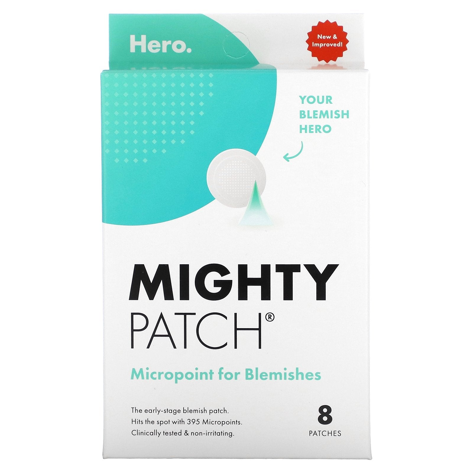 Hero Cosmetics, Mighty Patch® Micropoint For Blemishes, 8 Patches