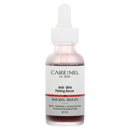 Care:Nel, AHA-BHA Peeling Serum, 1 fl oz (30 ml)