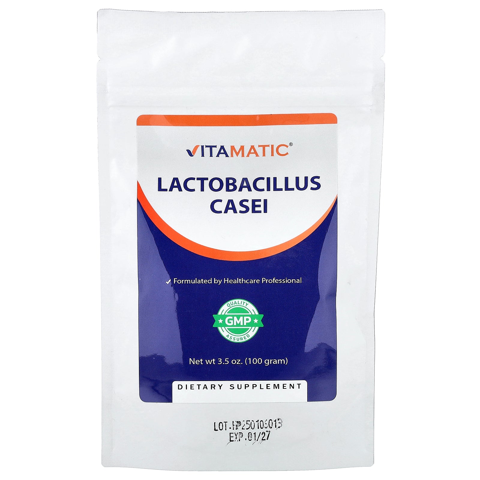 Vitamatic, Lactobacillus Casei, 3.5 oz (100 g)