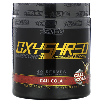 EHPlabs, OxyShred Hardcore, Thermogenic Fat Burner, Cali Cola, 9.74 oz (276 g)