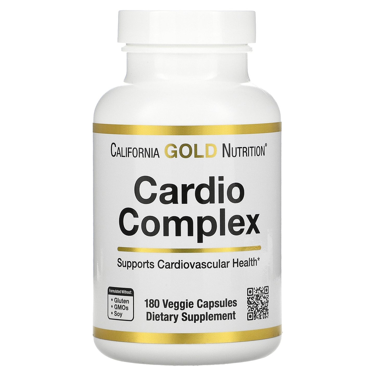 California Gold Nutrition, Cardio Complex, 180 Veggie Capsules