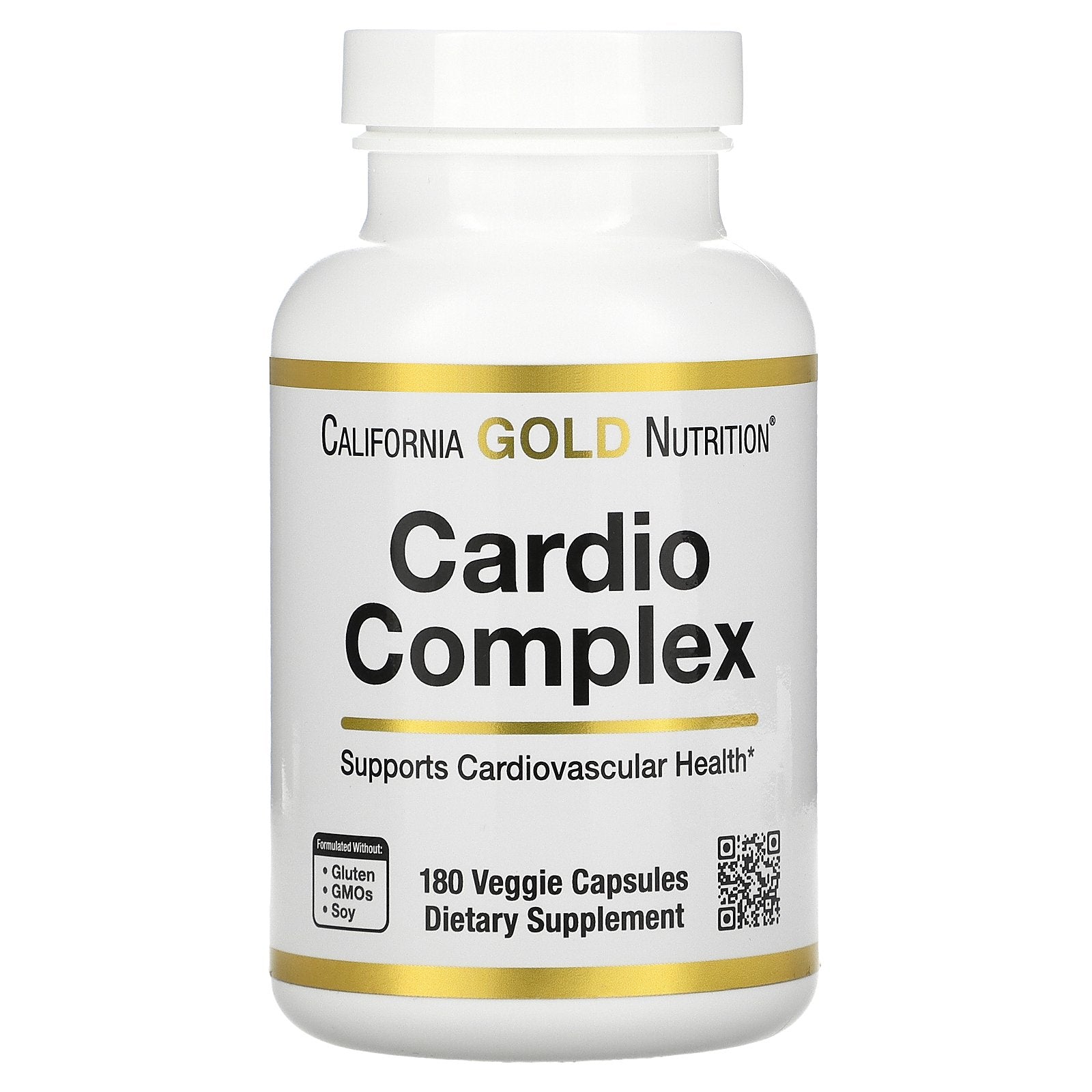 California Gold Nutrition, Cardio Complex, 180 Veggie Capsules