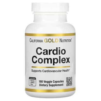 California Gold Nutrition, Cardio Complex, 180 Veggie Capsules