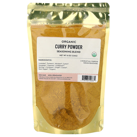 Pure Indian Foods, Organic Curry Powder, Seasoning Blend, 8 oz (226 g)