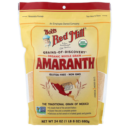Bob's Red Mill, Organic Amaranth, Whole Grain, 24 oz (680 g)